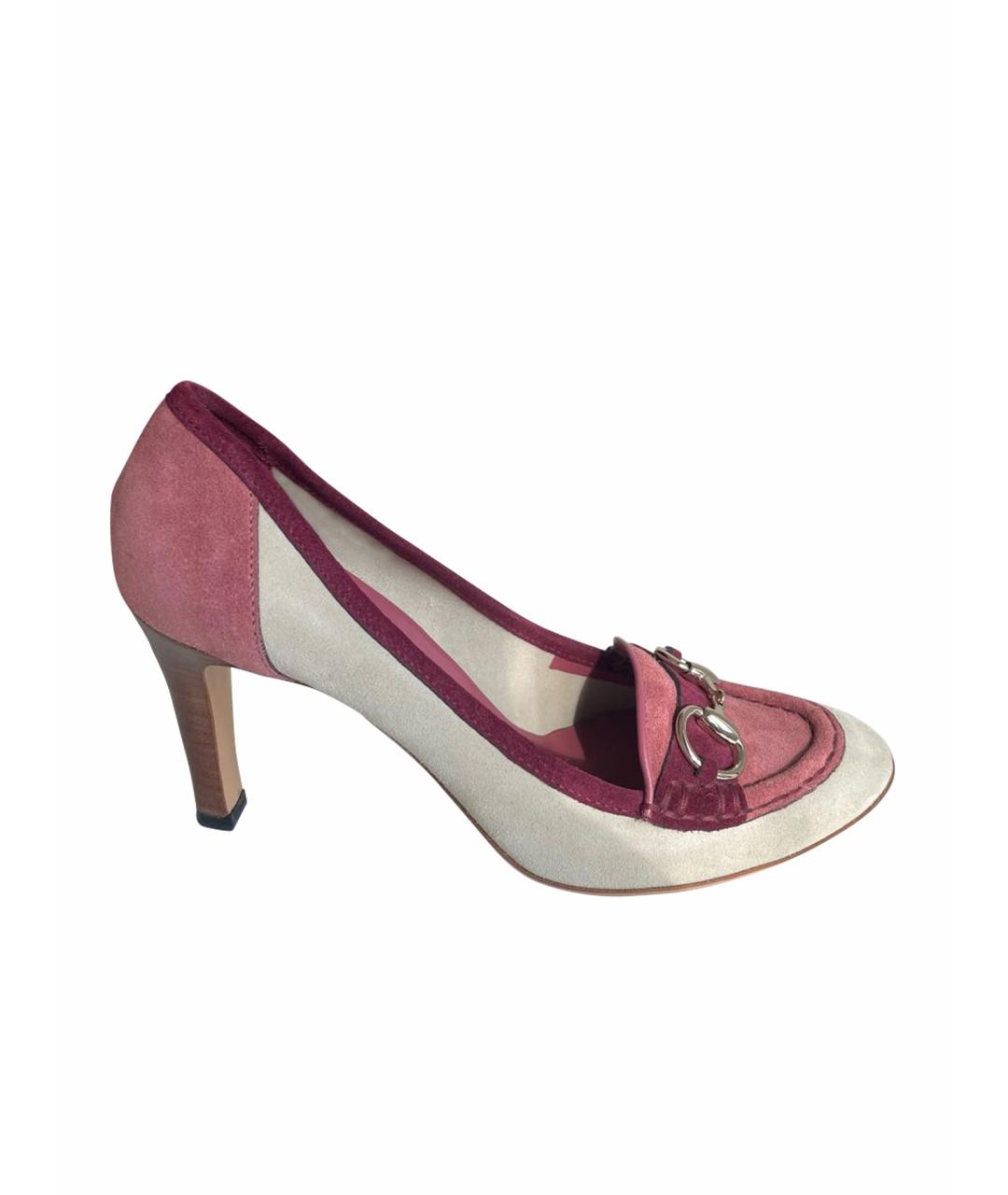 GUCCI Мульти замшевые туфли, фото 1