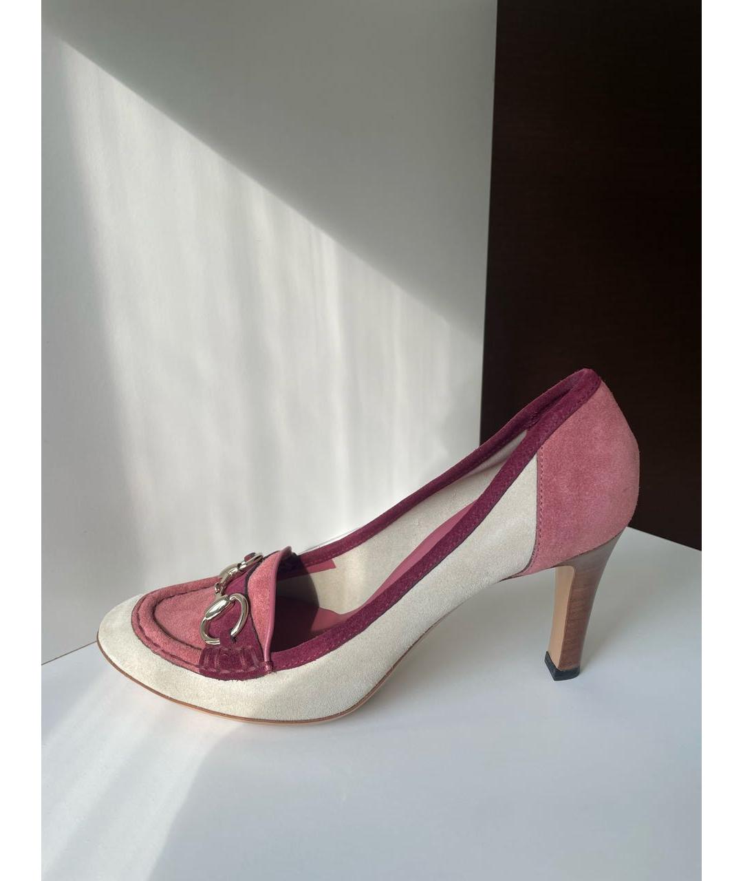 GUCCI Мульти замшевые туфли, фото 9