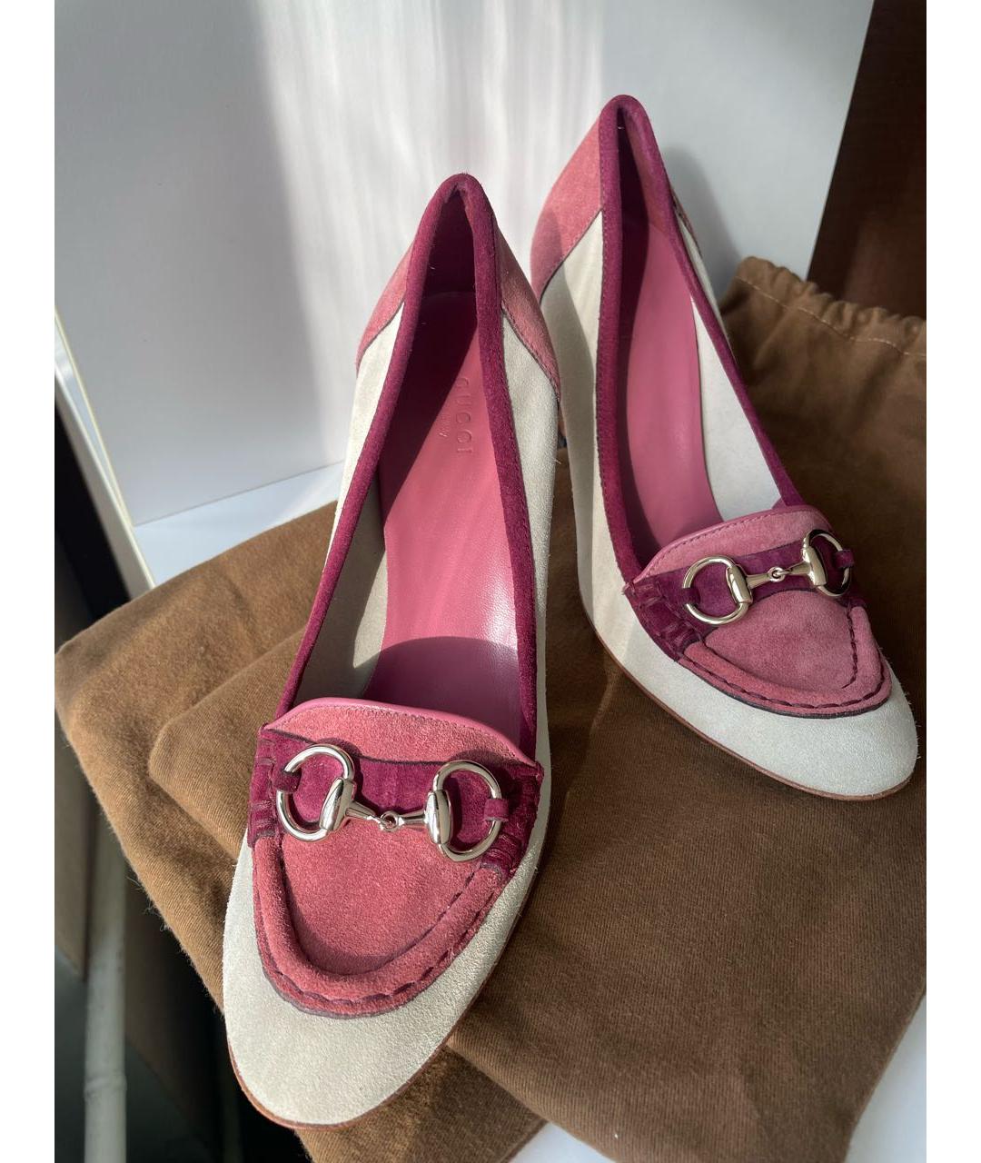 GUCCI Мульти замшевые туфли, фото 2