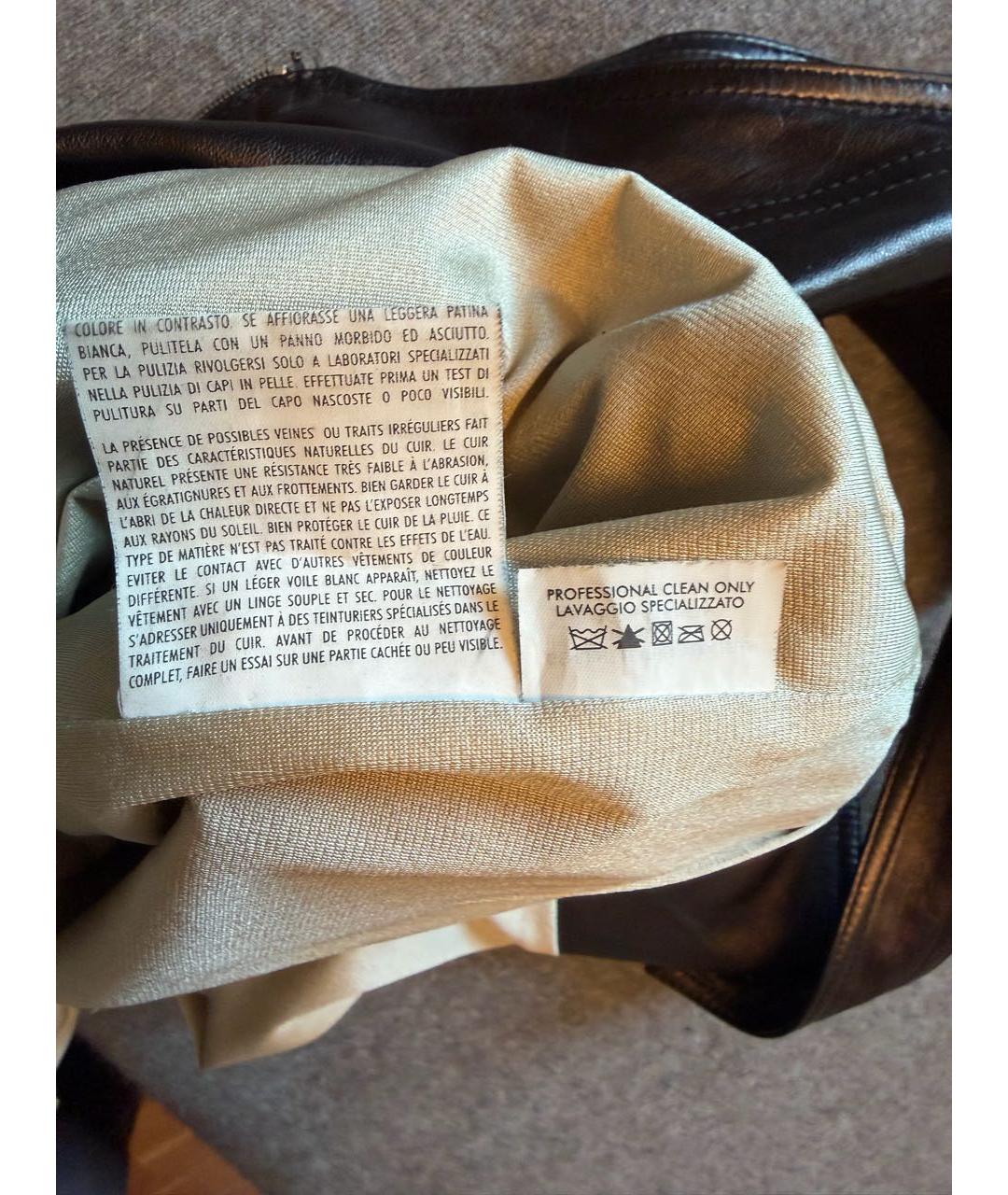 SAINT LAURENT Коричневый кожаный комбинезон, фото 5