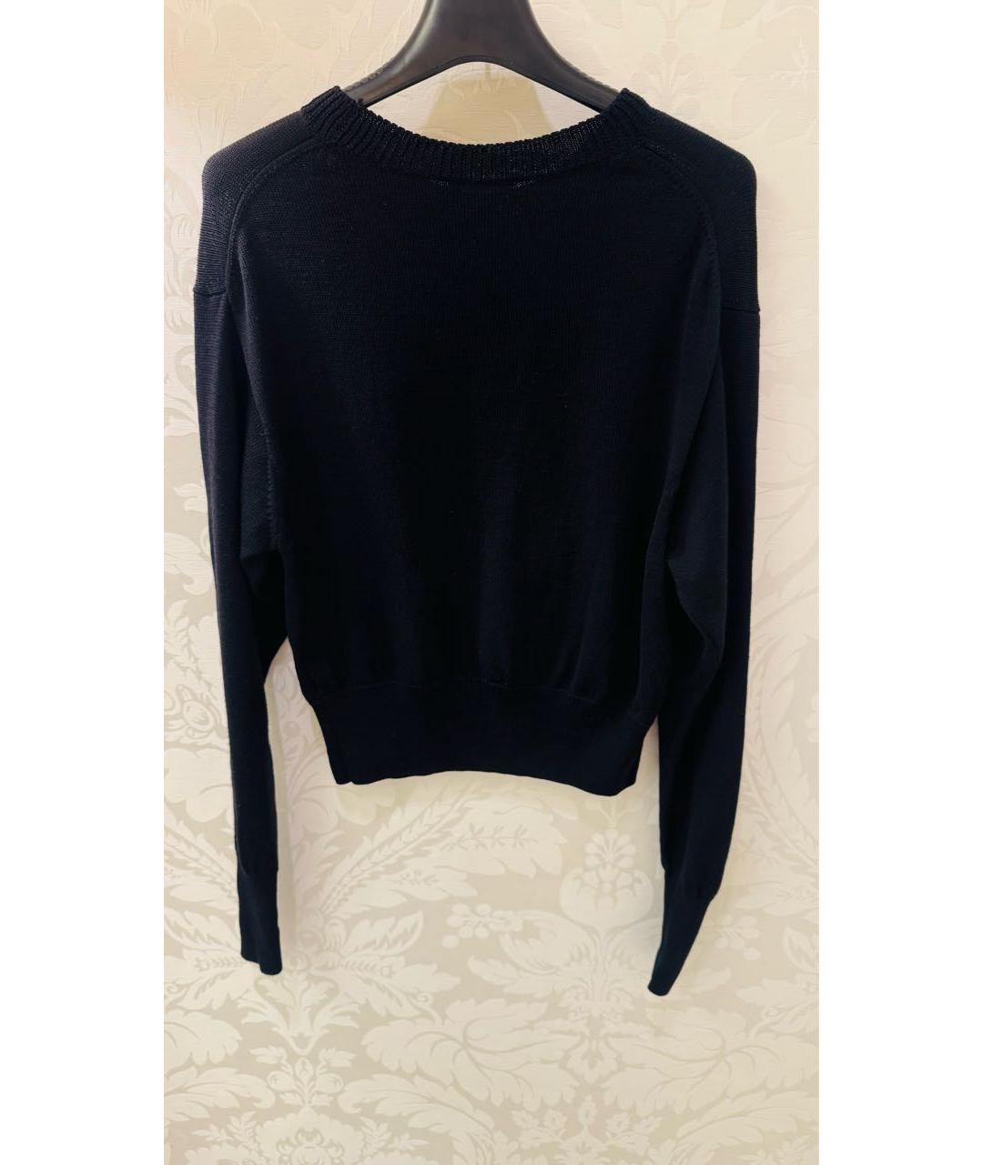 CHLOE Темно-синий шерстяной джемпер / свитер, фото 7