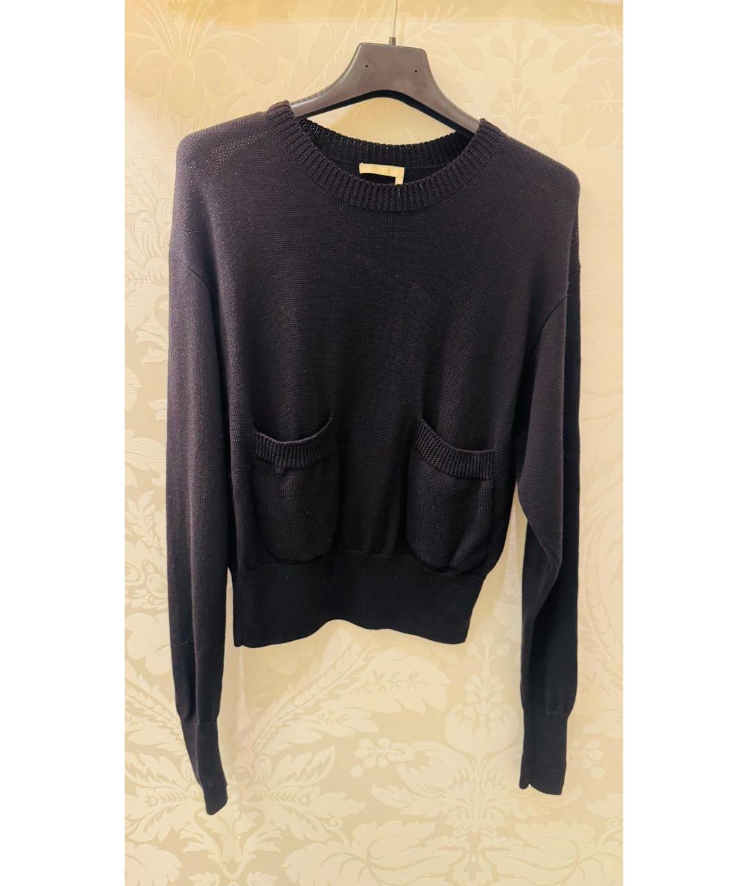 CHLOE Темно-синий шерстяной джемпер / свитер, фото 3