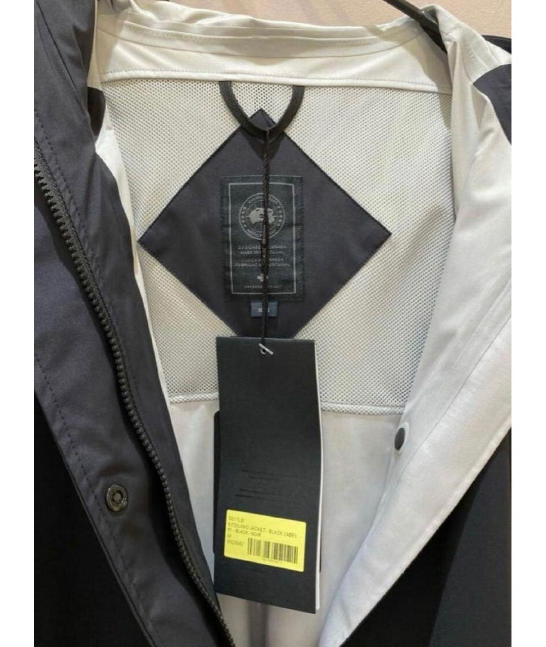 CANADA GOOSE Темно-синий полиэстеровый тренч / плащ, фото 3