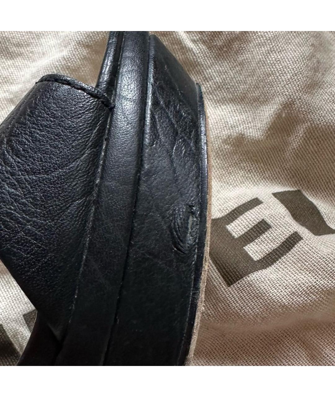 DIESEL Черные кожаные босоножки, фото 6