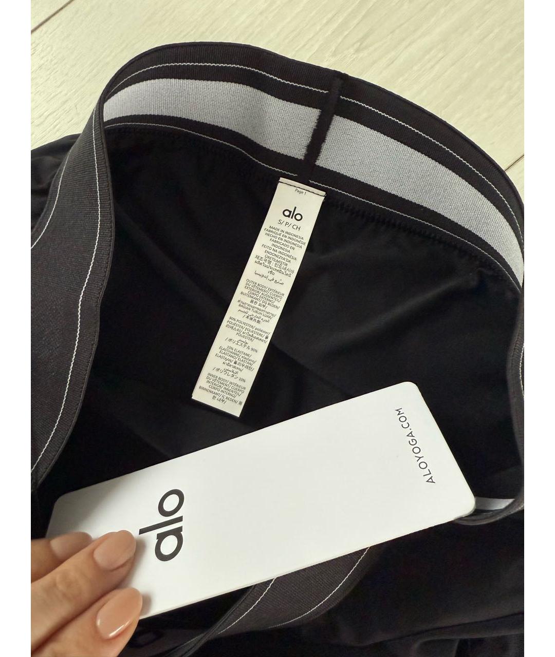 ALO YOGA Черная юбка-шорты, фото 4