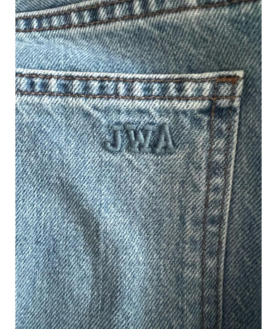J.W.ANDERSON Голубые хлопковые прямые джинсы, фото 6