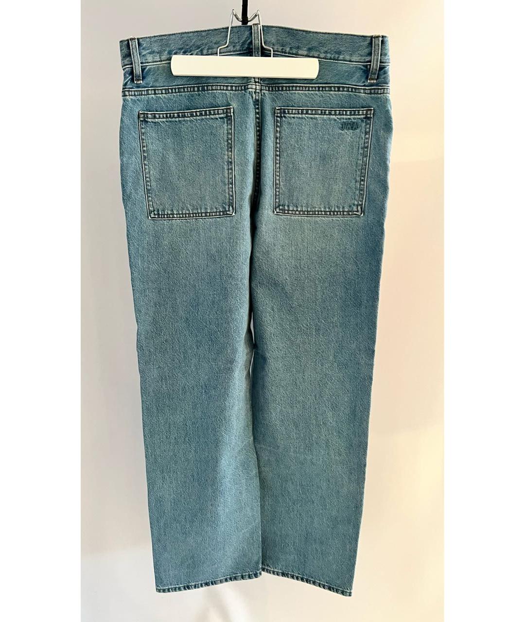 J.W.ANDERSON Голубые хлопковые прямые джинсы, фото 8