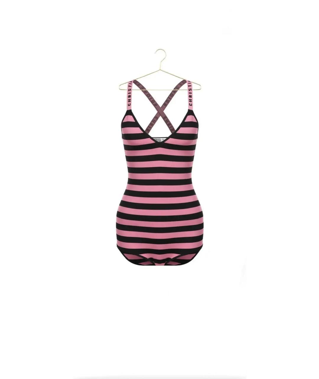 CHRISTIAN DIOR Розовая вискозная майка, фото 7