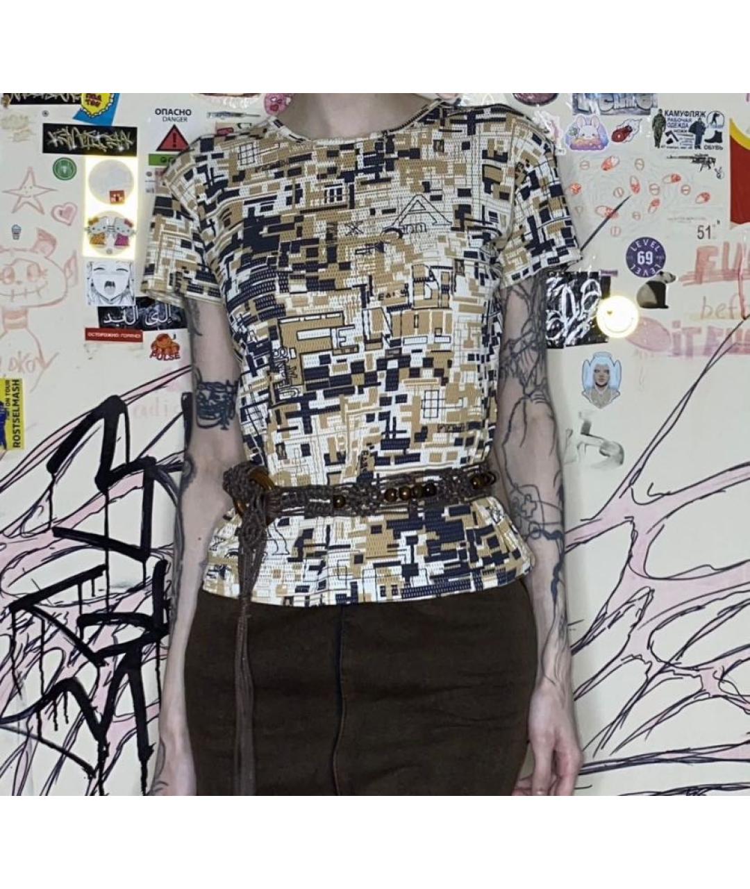 FENDI Мульти сетчатая футболка, фото 7