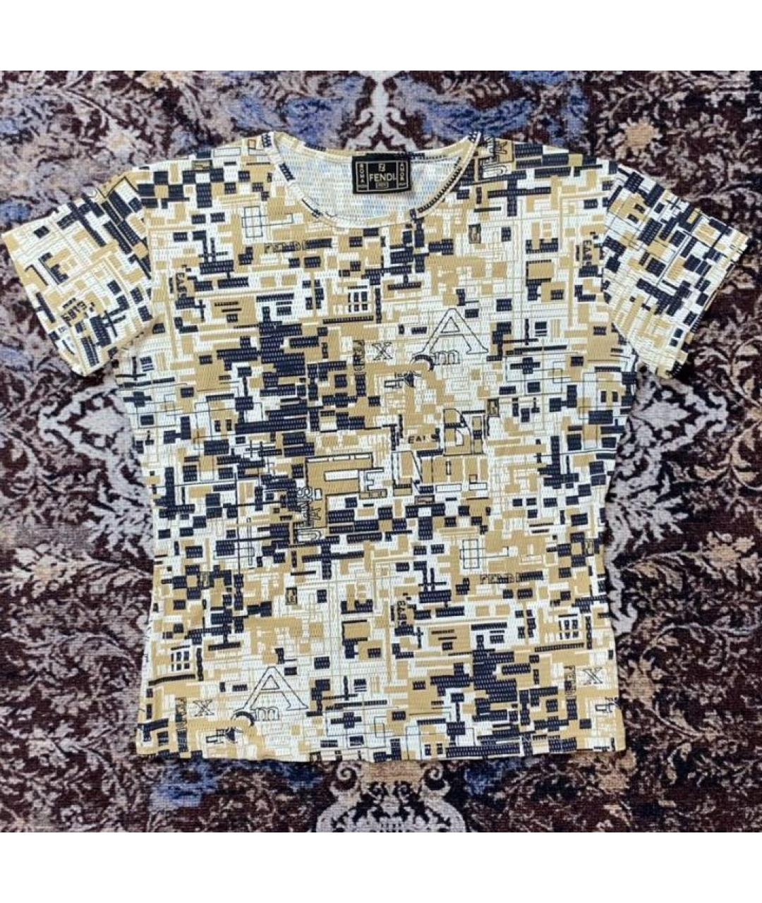 FENDI Мульти сетчатая футболка, фото 2