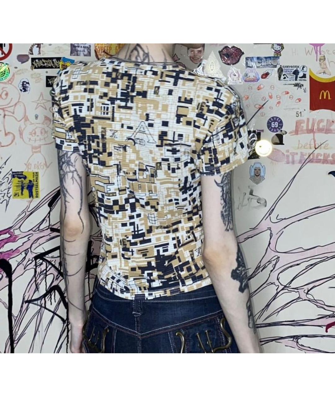 FENDI Мульти сетчатая футболка, фото 8