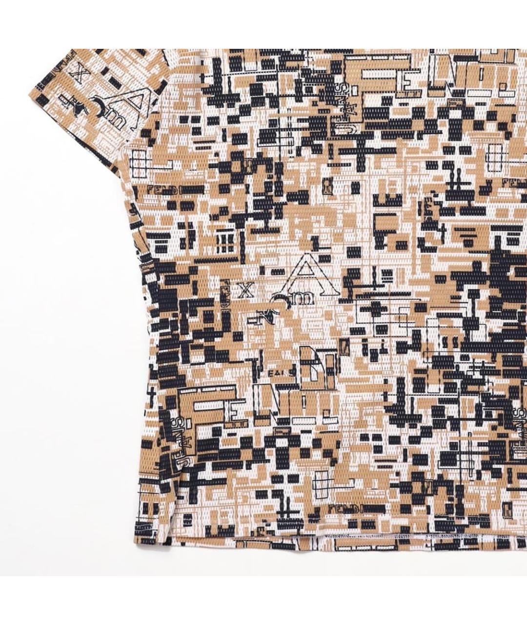 FENDI Мульти сетчатая футболка, фото 4