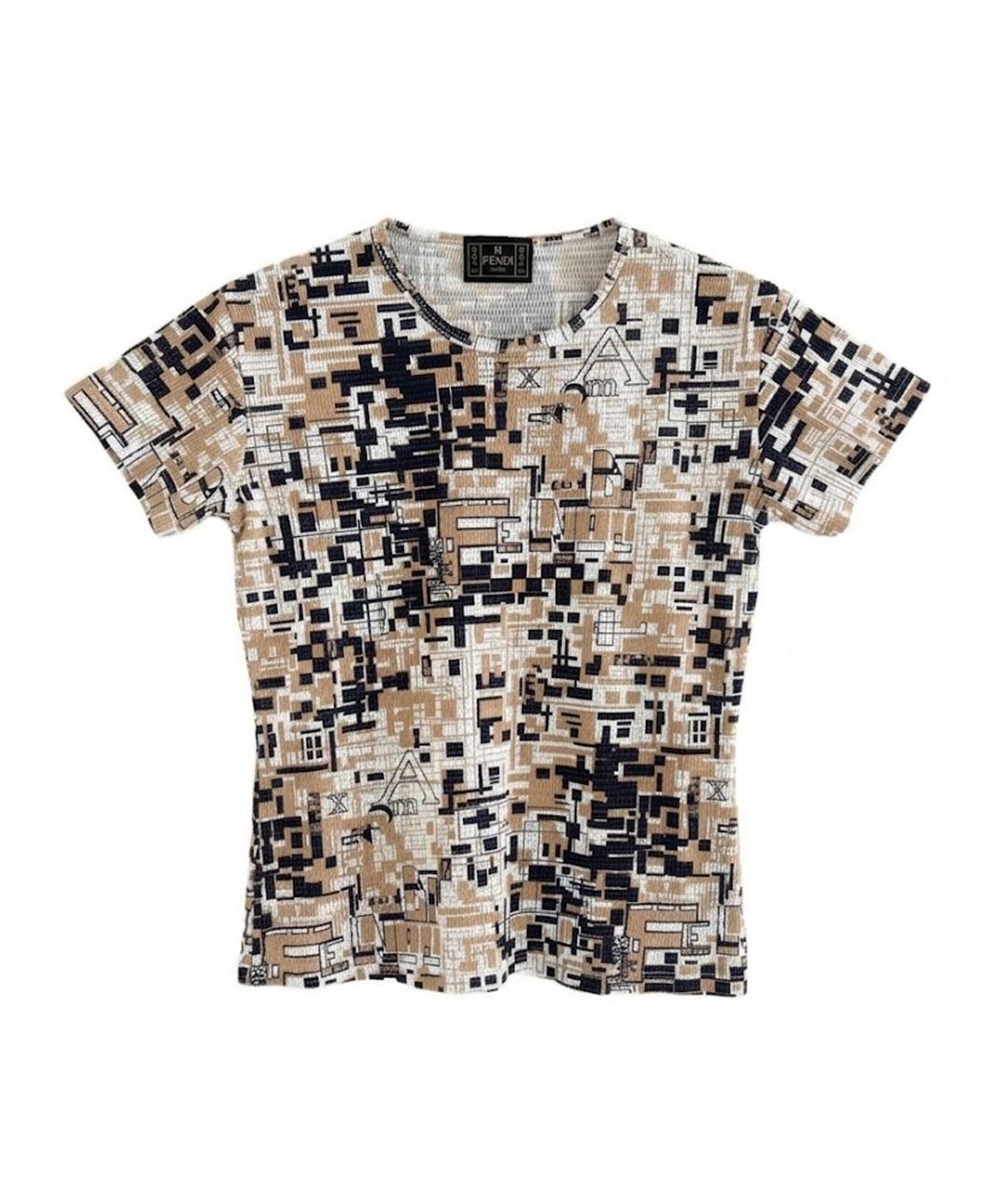 FENDI Мульти сетчатая футболка, фото 1