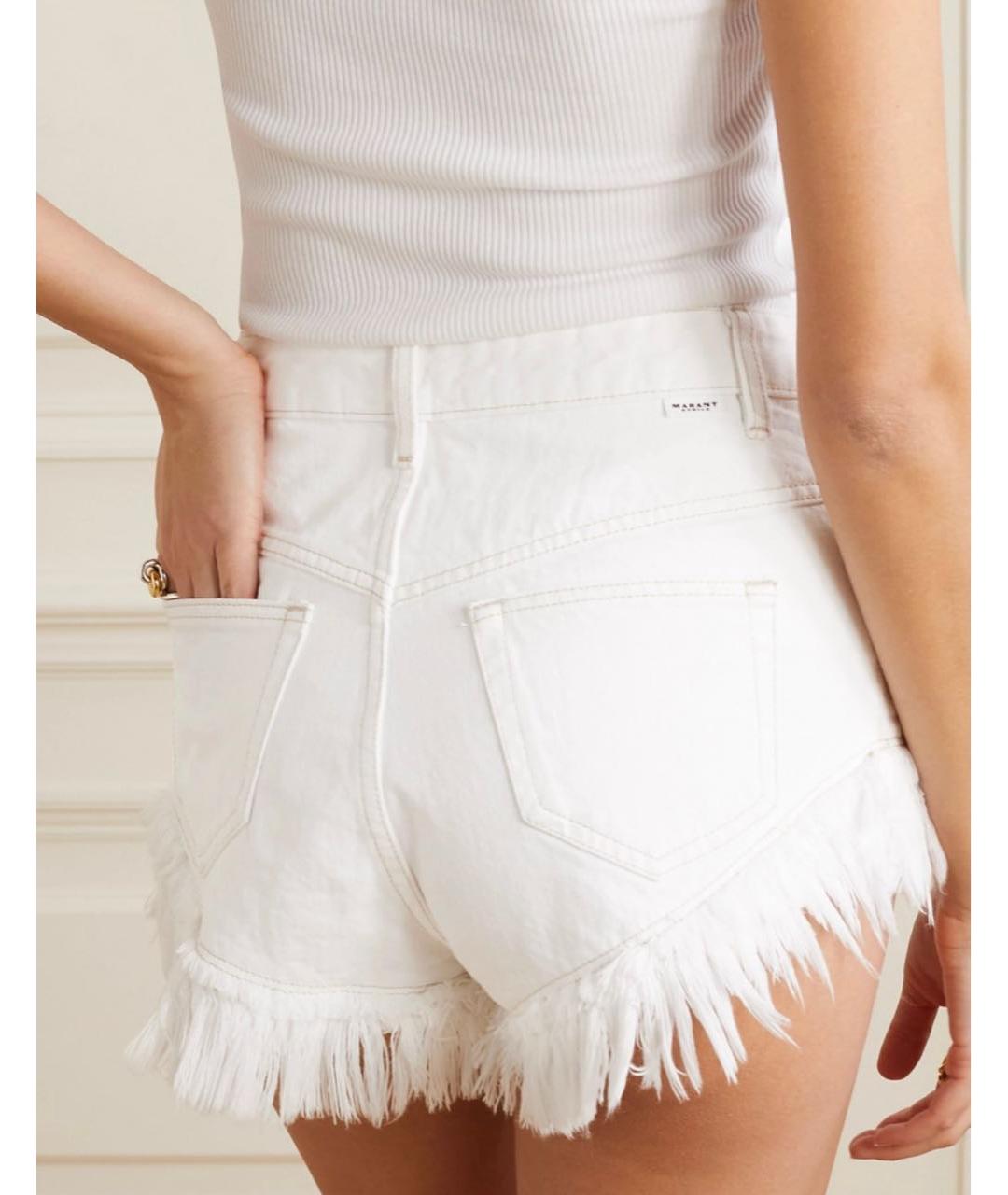 ISABEL MARANT ETOILE Белые хлопковые шорты, фото 6