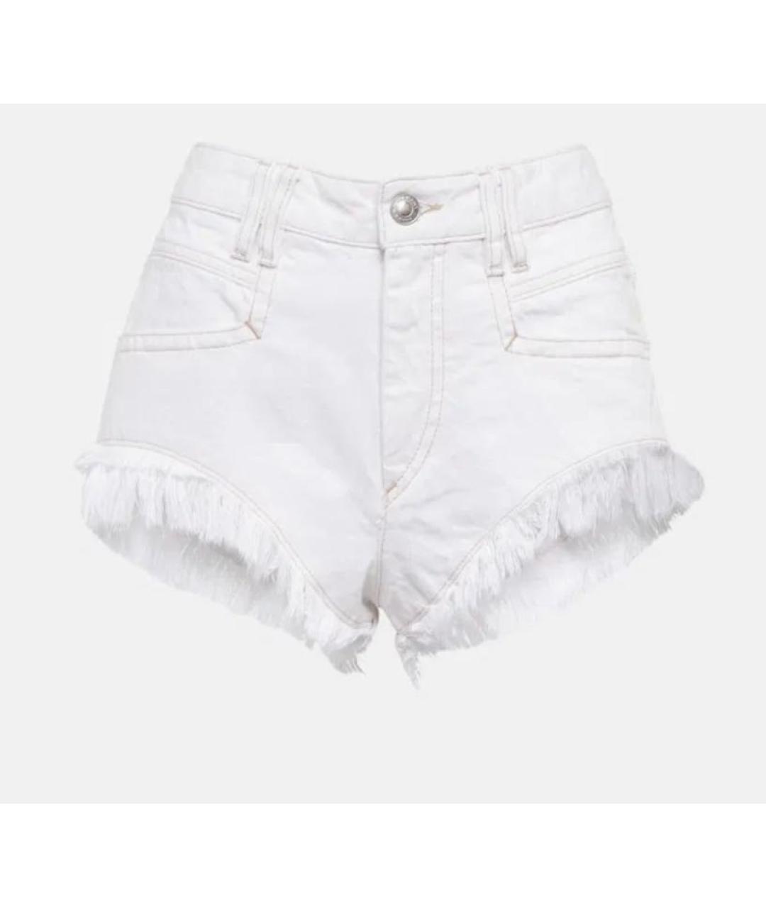 ISABEL MARANT ETOILE Белые хлопковые шорты, фото 9