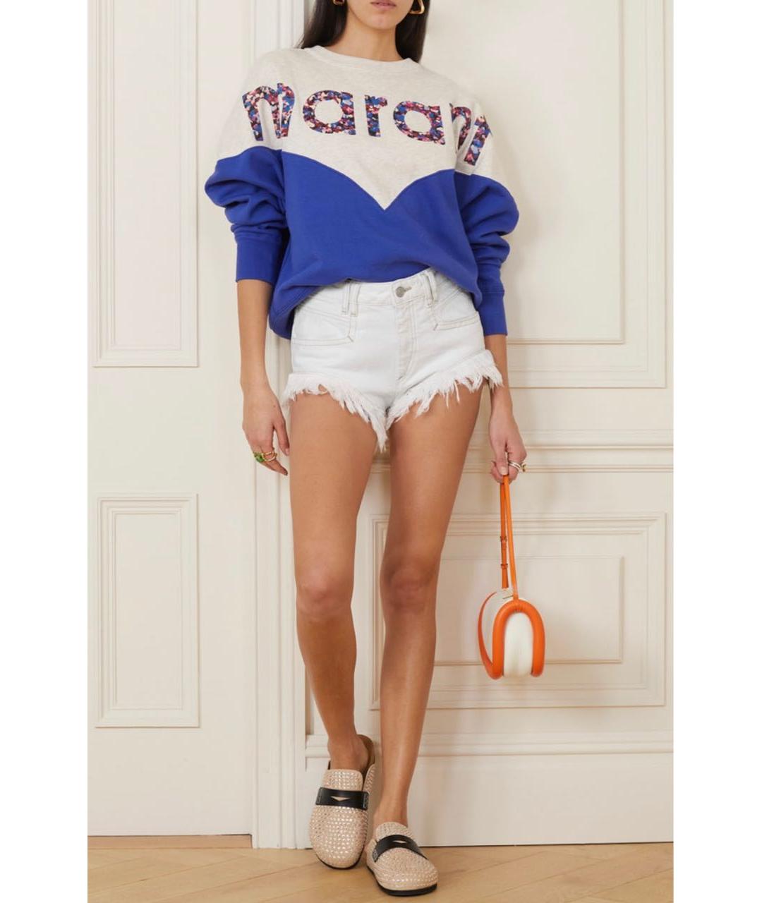 ISABEL MARANT ETOILE Белые хлопковые шорты, фото 5