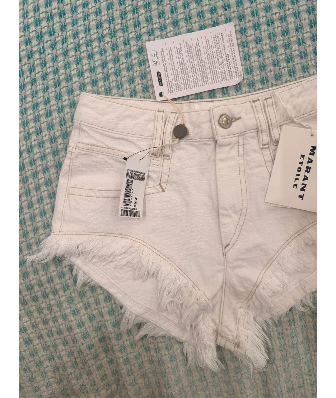 ISABEL MARANT ETOILE Белые хлопковые шорты, фото 2