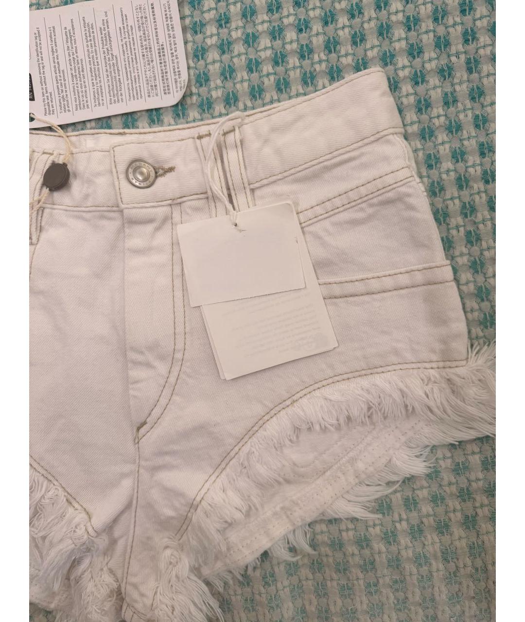 ISABEL MARANT ETOILE Белые хлопковые шорты, фото 7