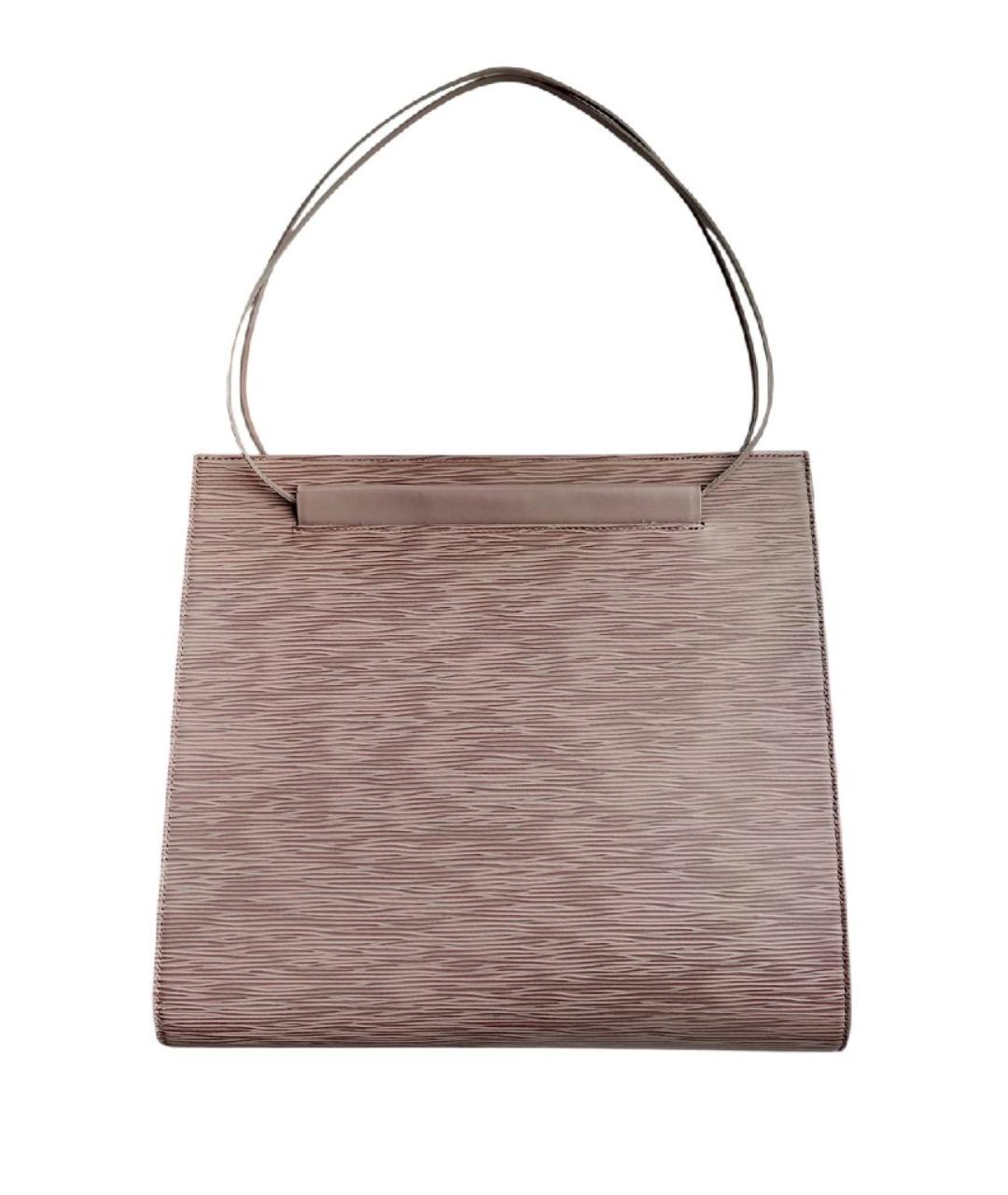 LOUIS VUITTON Розовая кожаная сумка тоут, фото 3