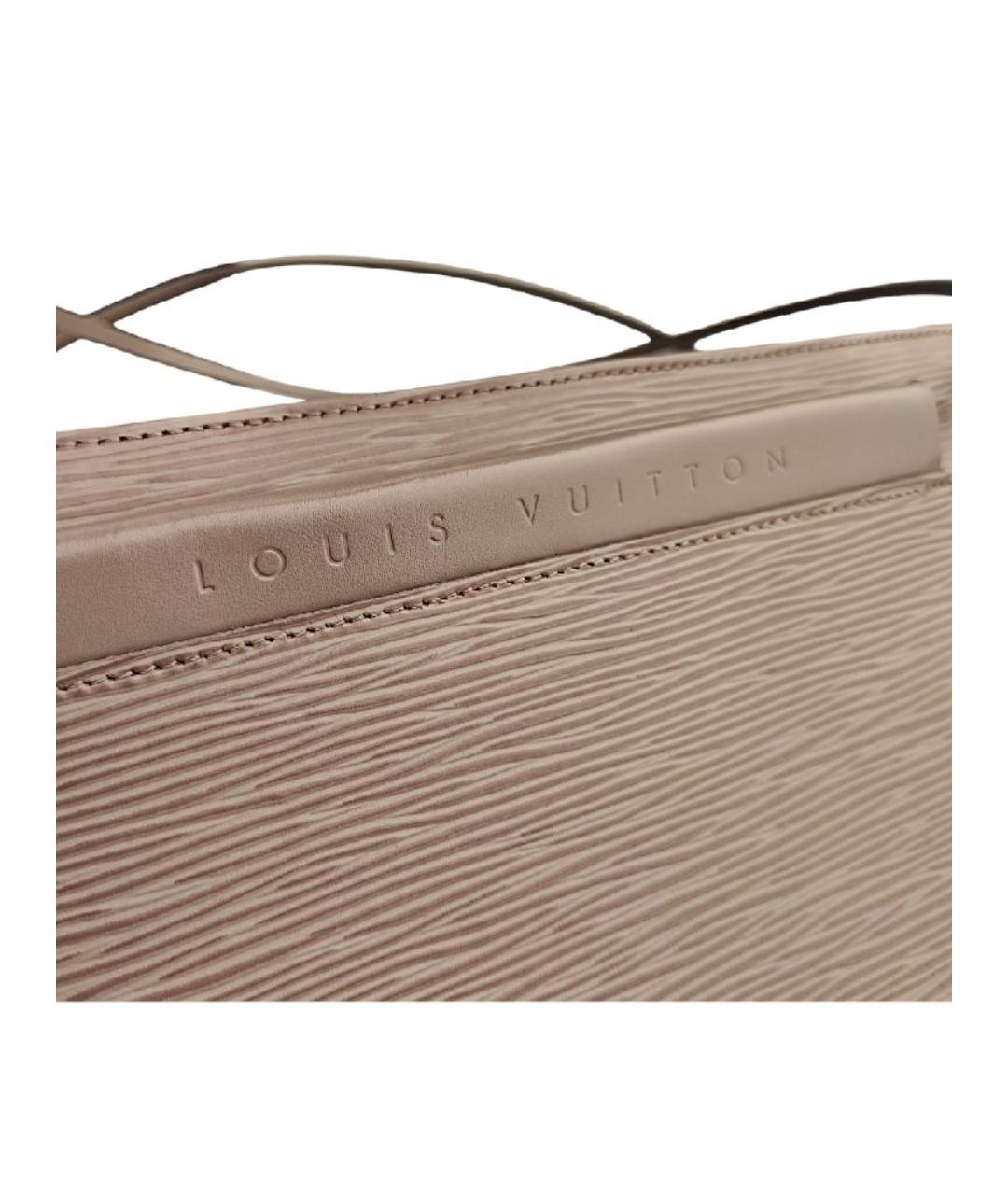 LOUIS VUITTON Розовая кожаная сумка тоут, фото 2