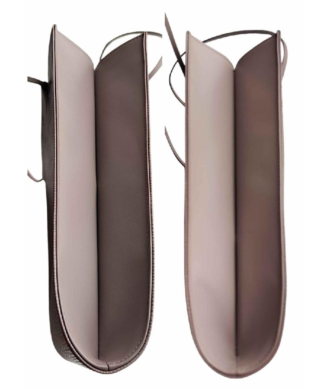 LOUIS VUITTON Розовая кожаная сумка тоут, фото 6