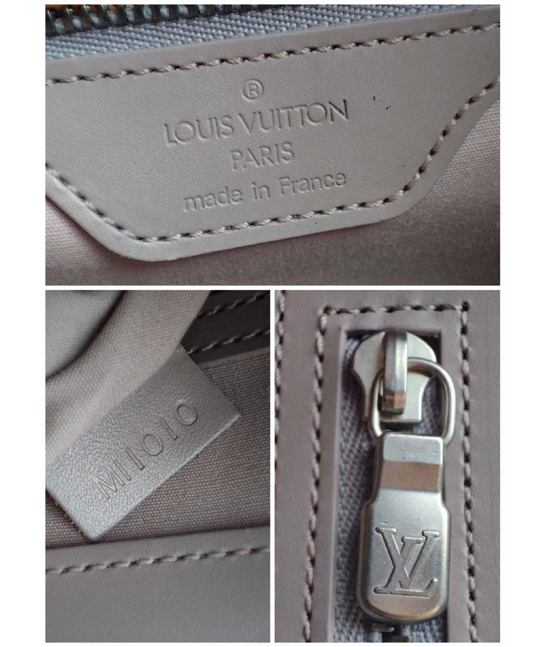 LOUIS VUITTON Розовая кожаная сумка тоут, фото 9