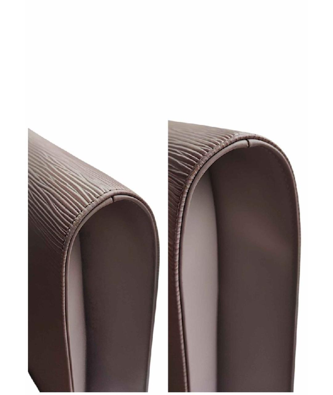 LOUIS VUITTON Розовая кожаная сумка тоут, фото 7