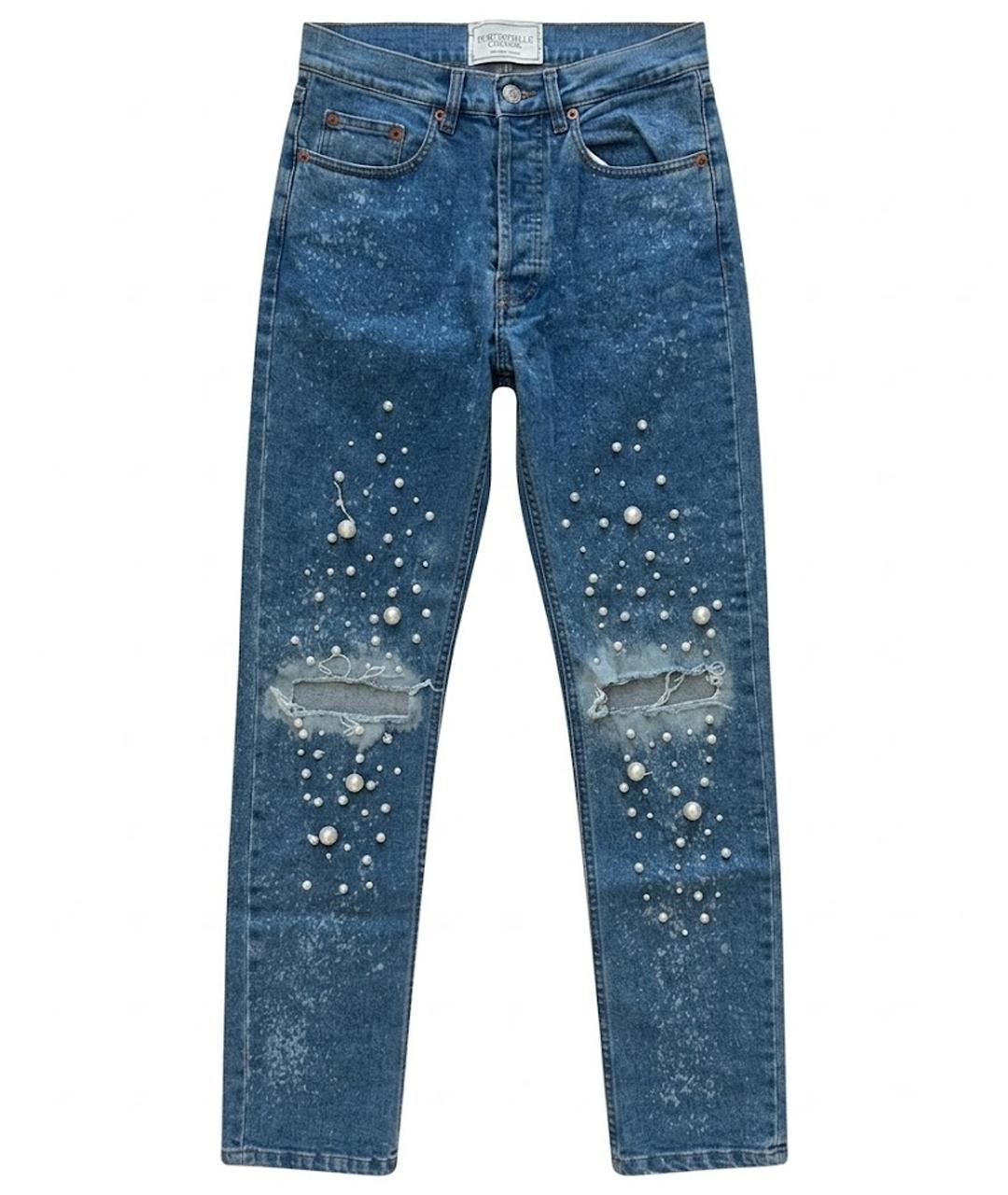 FORTE COUTURE Голубые прямые джинсы, фото 1