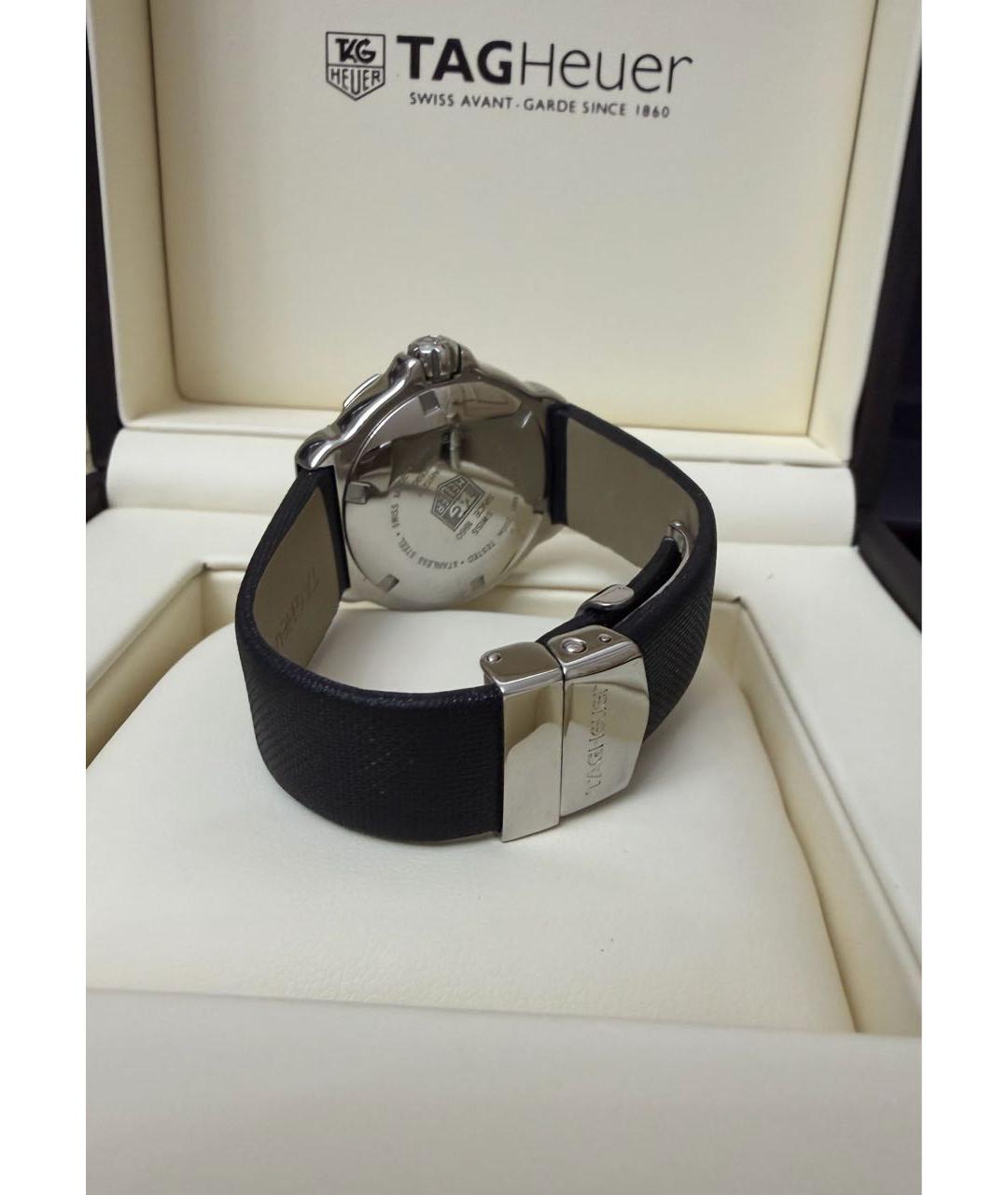 TAG HEUER Черные металлические часы, фото 3