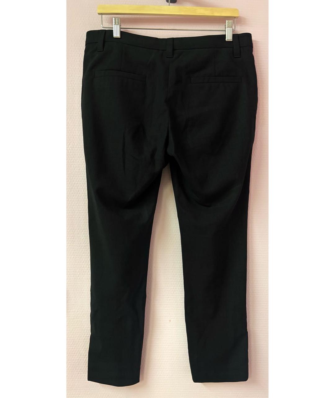 BRUNELLO CUCINELLI Антрацитовые шерстяные прямые брюки, фото 2