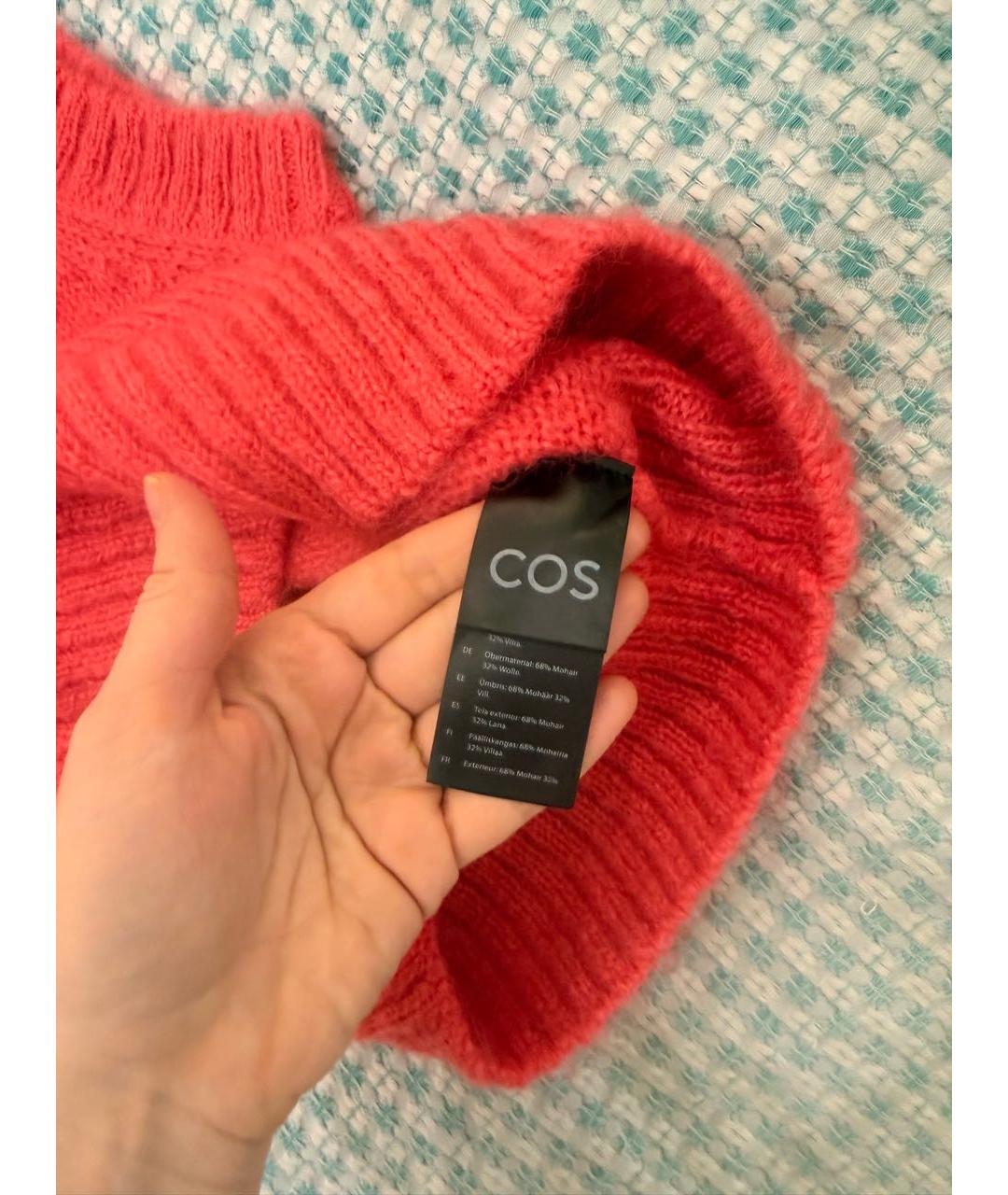 COS Розовая шерстяная жилетка, фото 4
