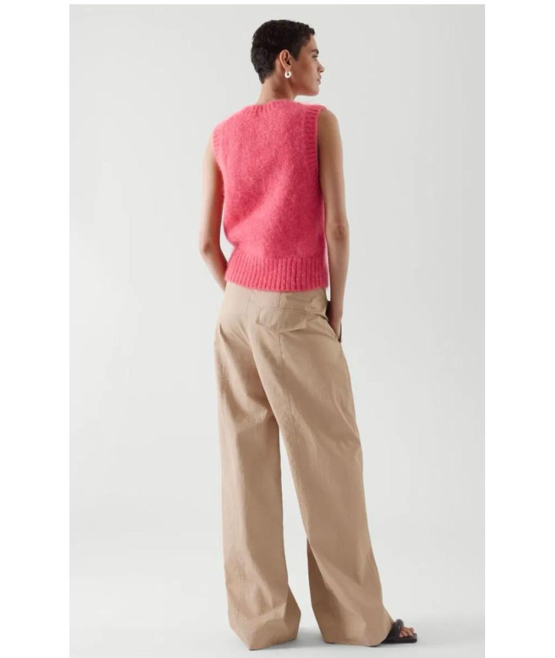 COS Розовая шерстяная жилетка, фото 8