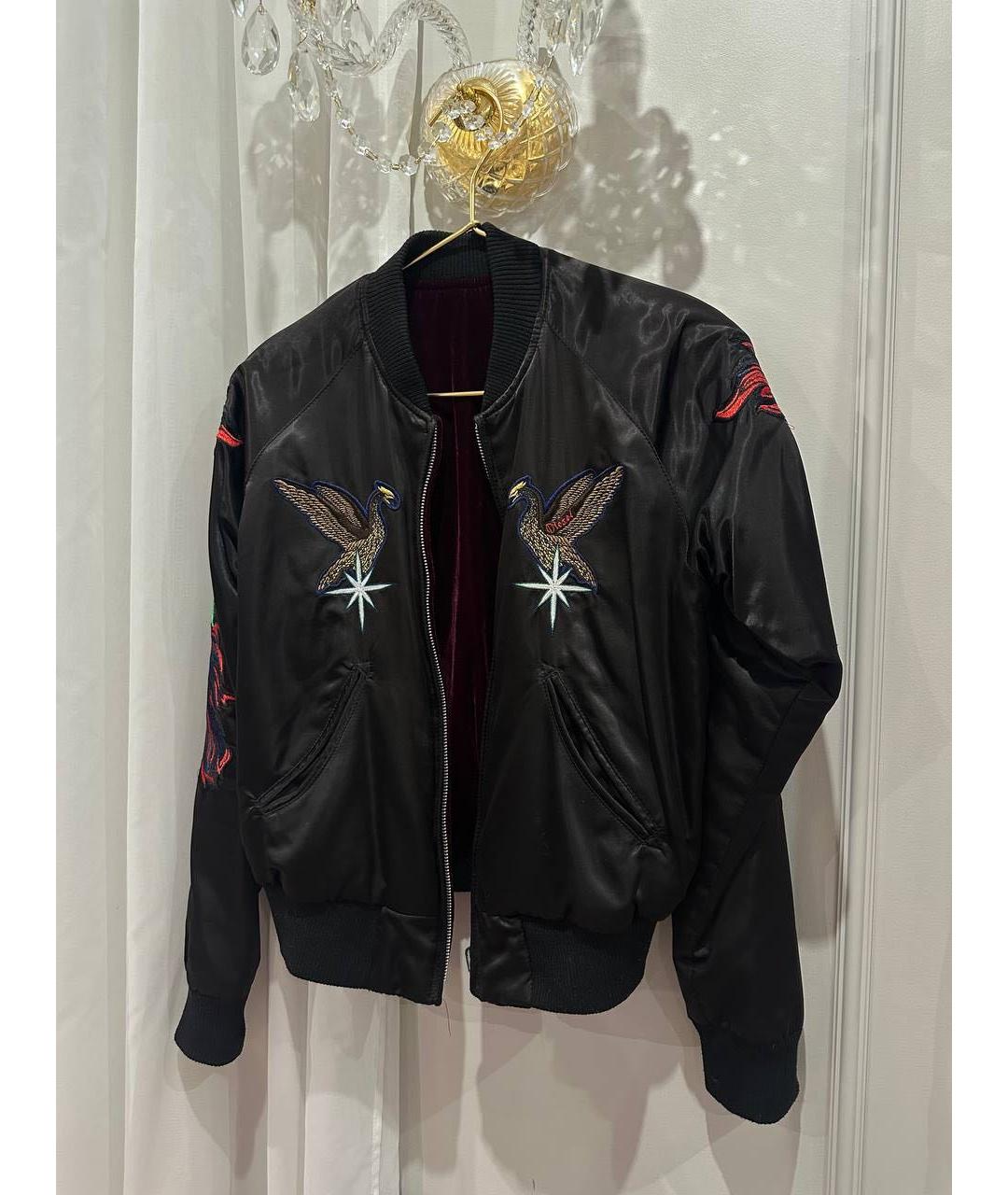 DIESEL Бордовая атласная куртка, фото 2