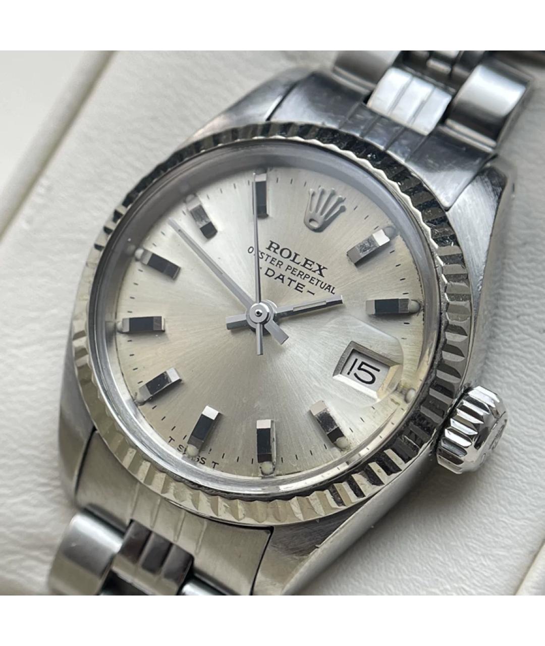 ROLEX Серебряные металлические часы, фото 2