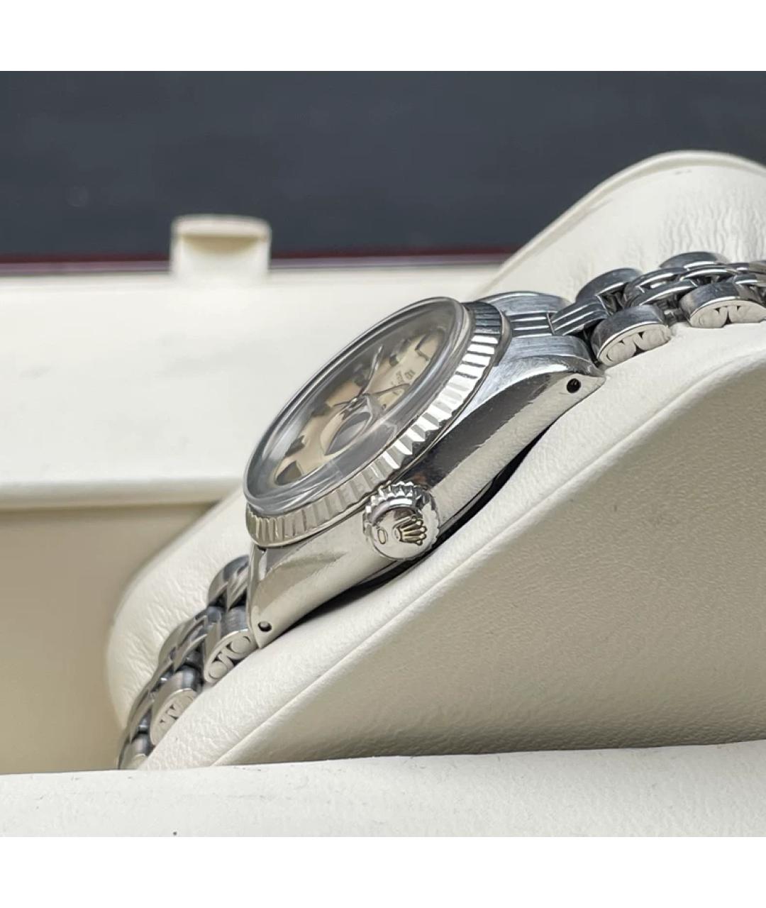 ROLEX Серебряные металлические часы, фото 4