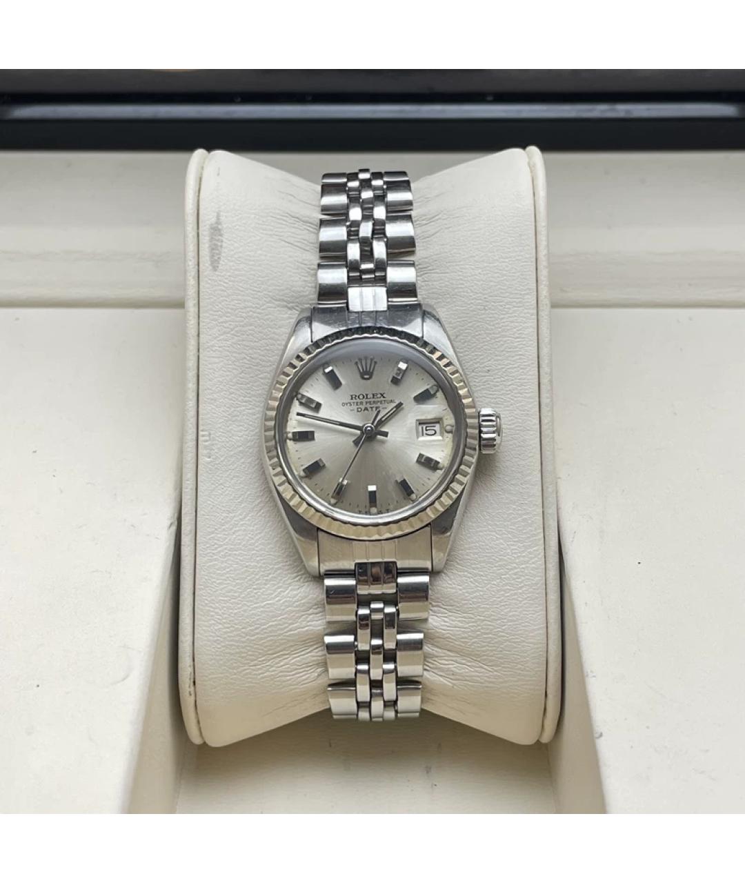 ROLEX Серебряные металлические часы, фото 9