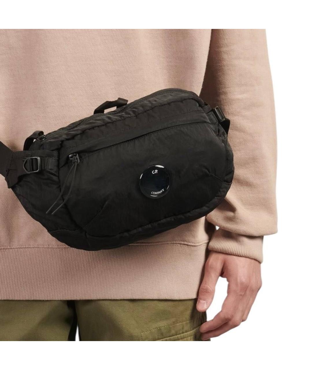 CP COMPANY Черная поясная сумка, фото 4