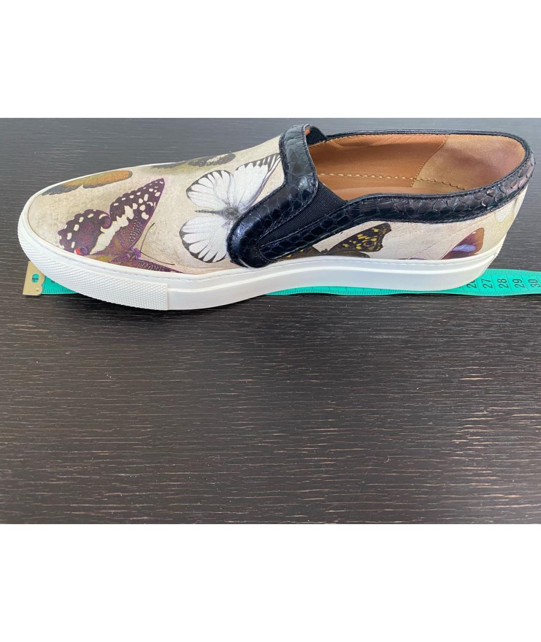 GIVENCHY Бежевые кожаные слипоны, фото 6