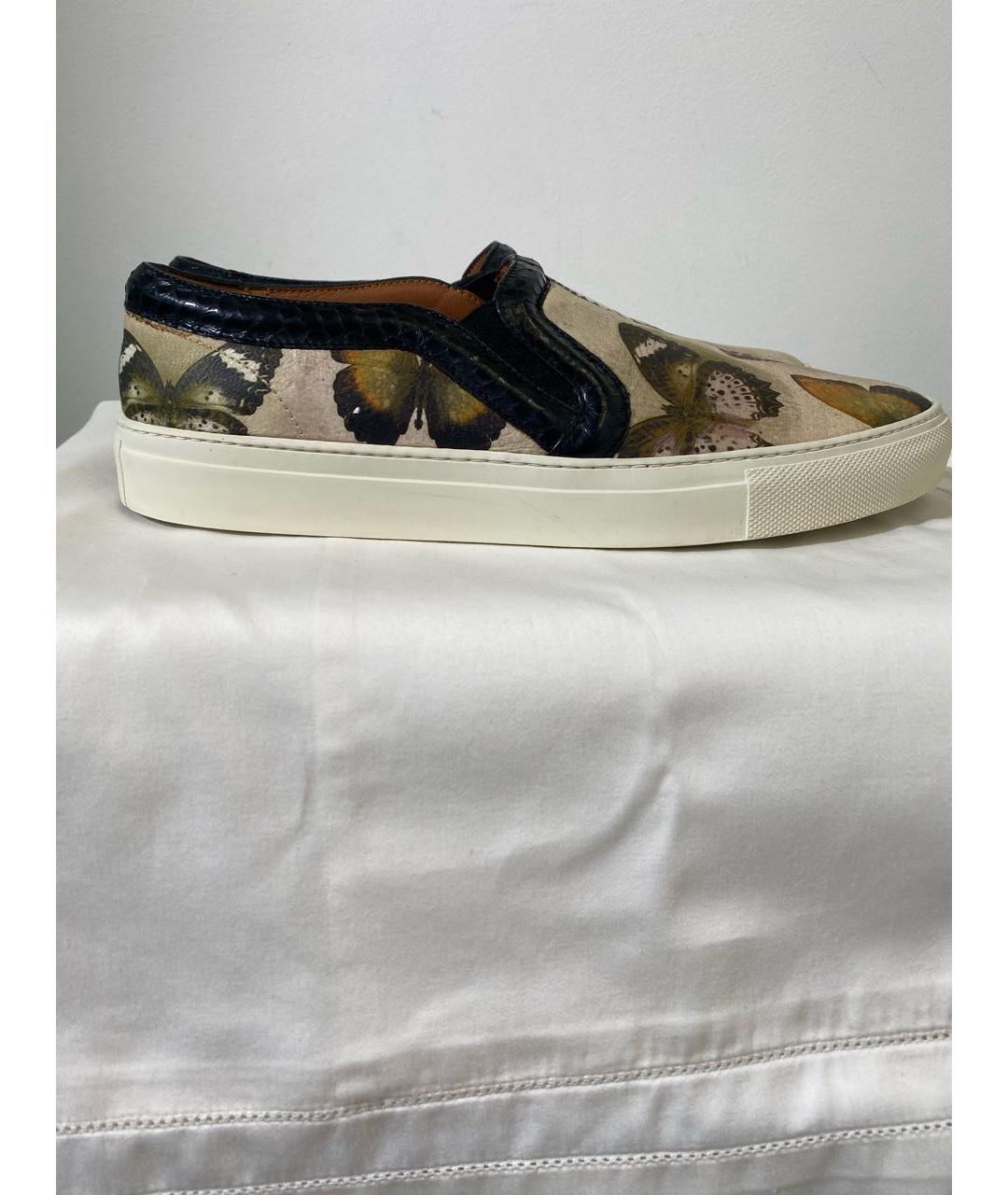 GIVENCHY Бежевые кожаные слипоны, фото 9