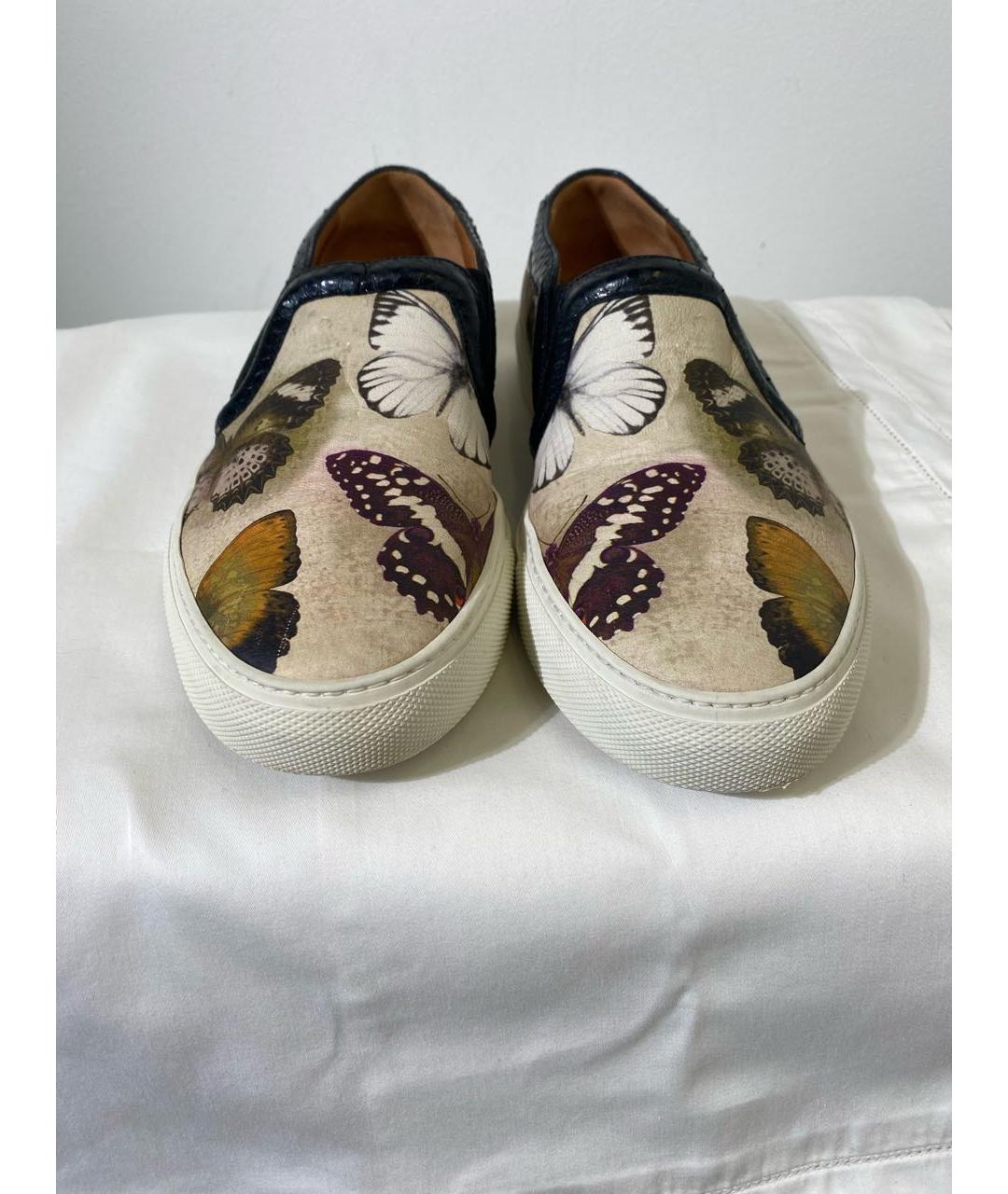 GIVENCHY Бежевые кожаные слипоны, фото 2