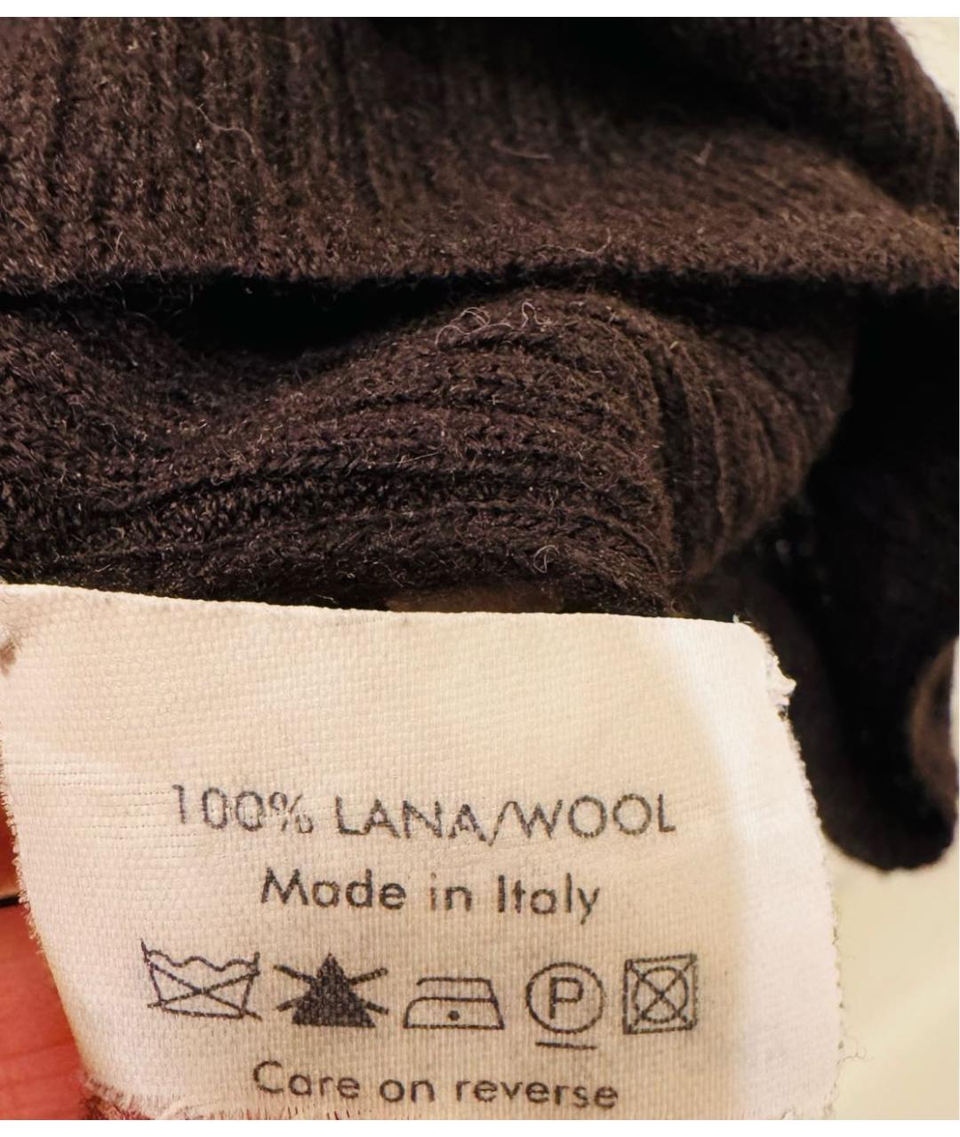 SAINT LAURENT Коричневый шерстяной джемпер / свитер, фото 2