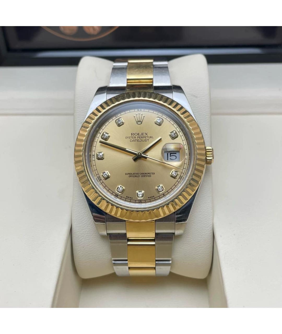 ROLEX Желтые часы из желтого золота, фото 10
