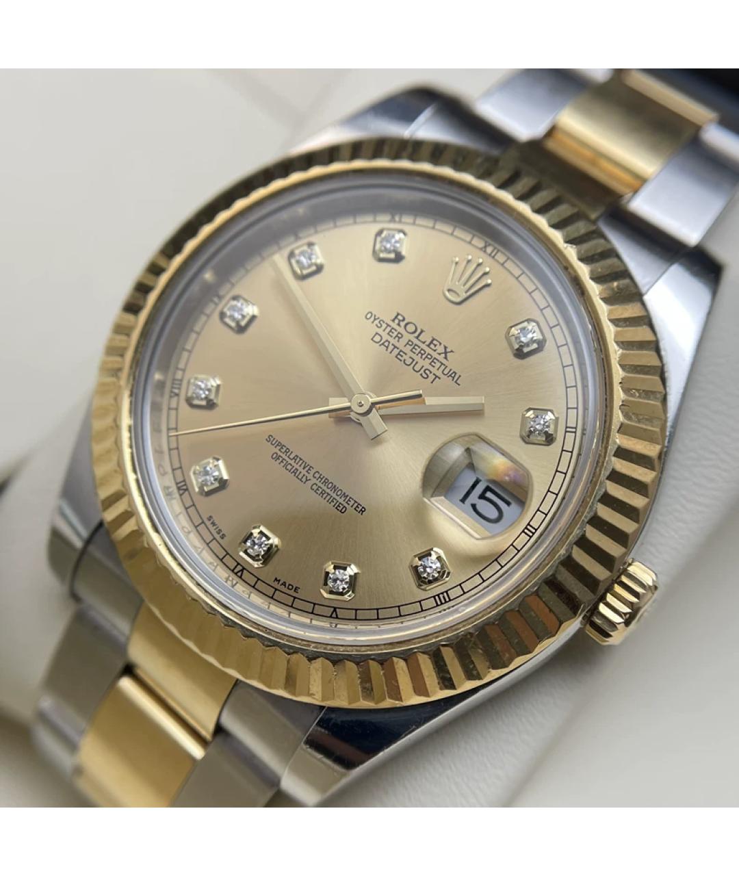 ROLEX Желтые часы из желтого золота, фото 3