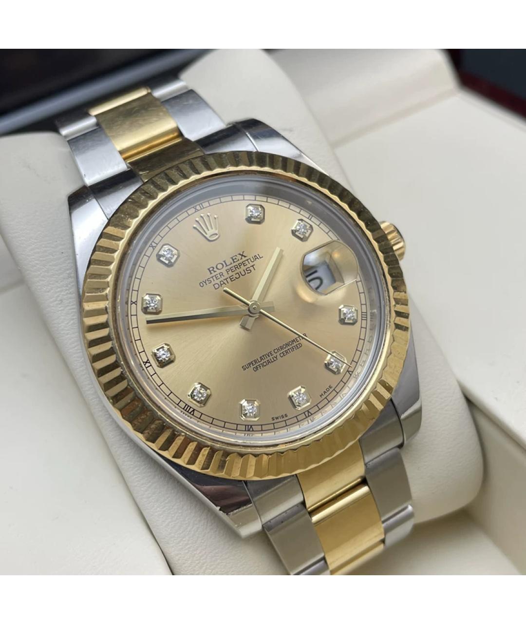 ROLEX Желтые часы из желтого золота, фото 4