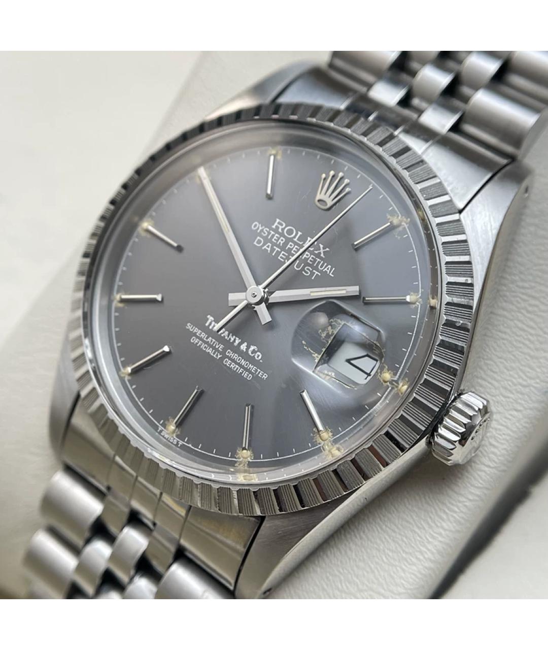 ROLEX Серые металлические часы, фото 2