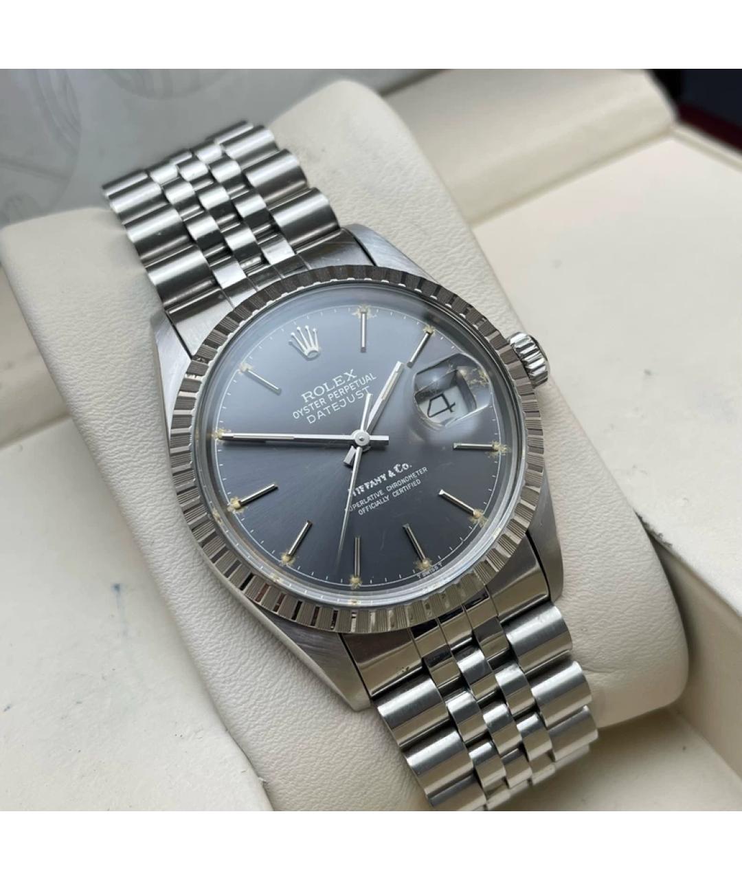 ROLEX Серые металлические часы, фото 3