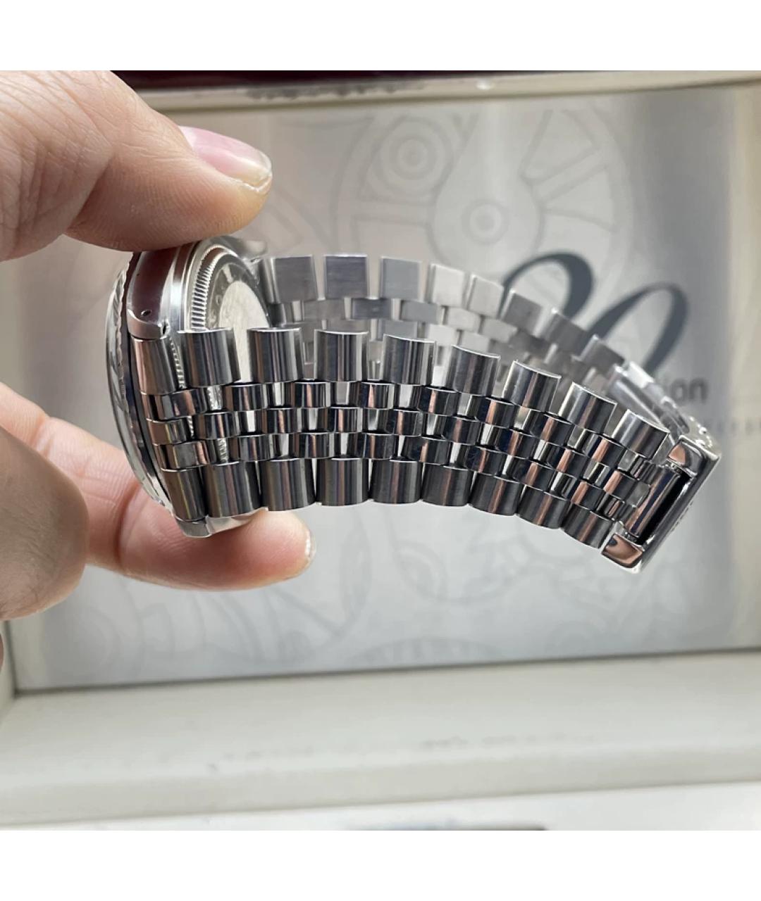 ROLEX Серые металлические часы, фото 9