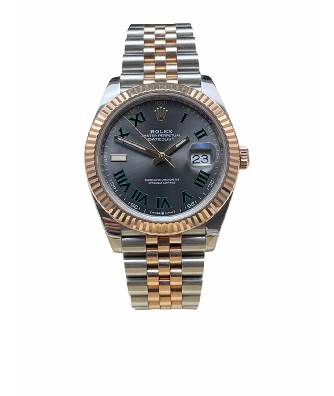 ROLEX Зеленые часы из розового золота, фото 1