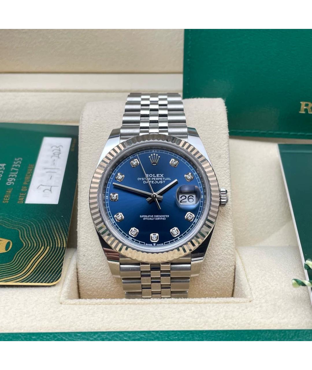 CHOPARD Синие металлические часы, фото 9