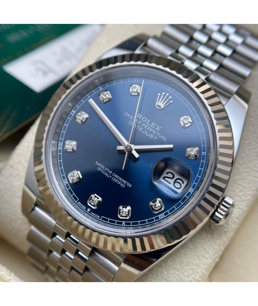 CHOPARD Синие металлические часы, фото 2